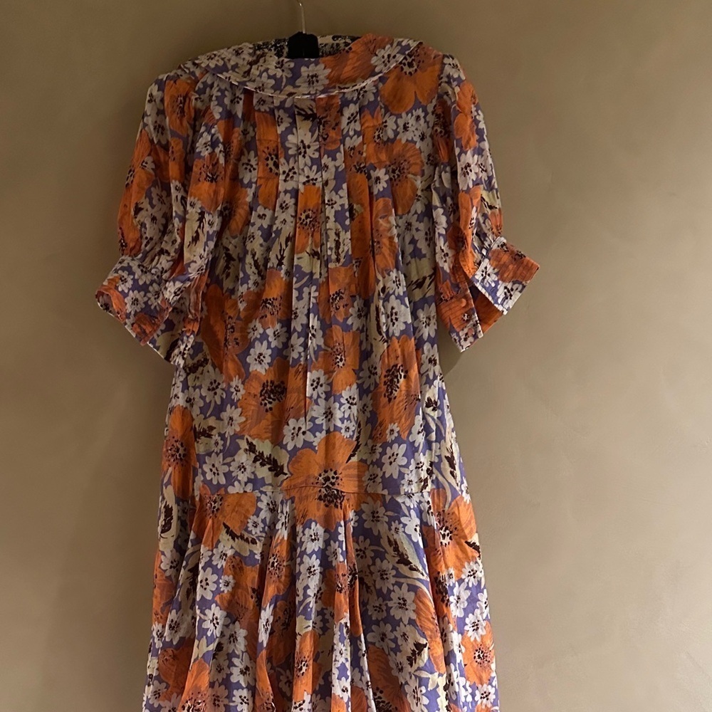Free People Sugar Crush Mini Cobalt Dress / Combo Floral NWT - Picture 5 of 6